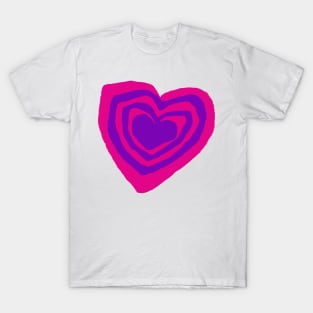 Pink Purple Hearty T-Shirt & Tees T-Shirt